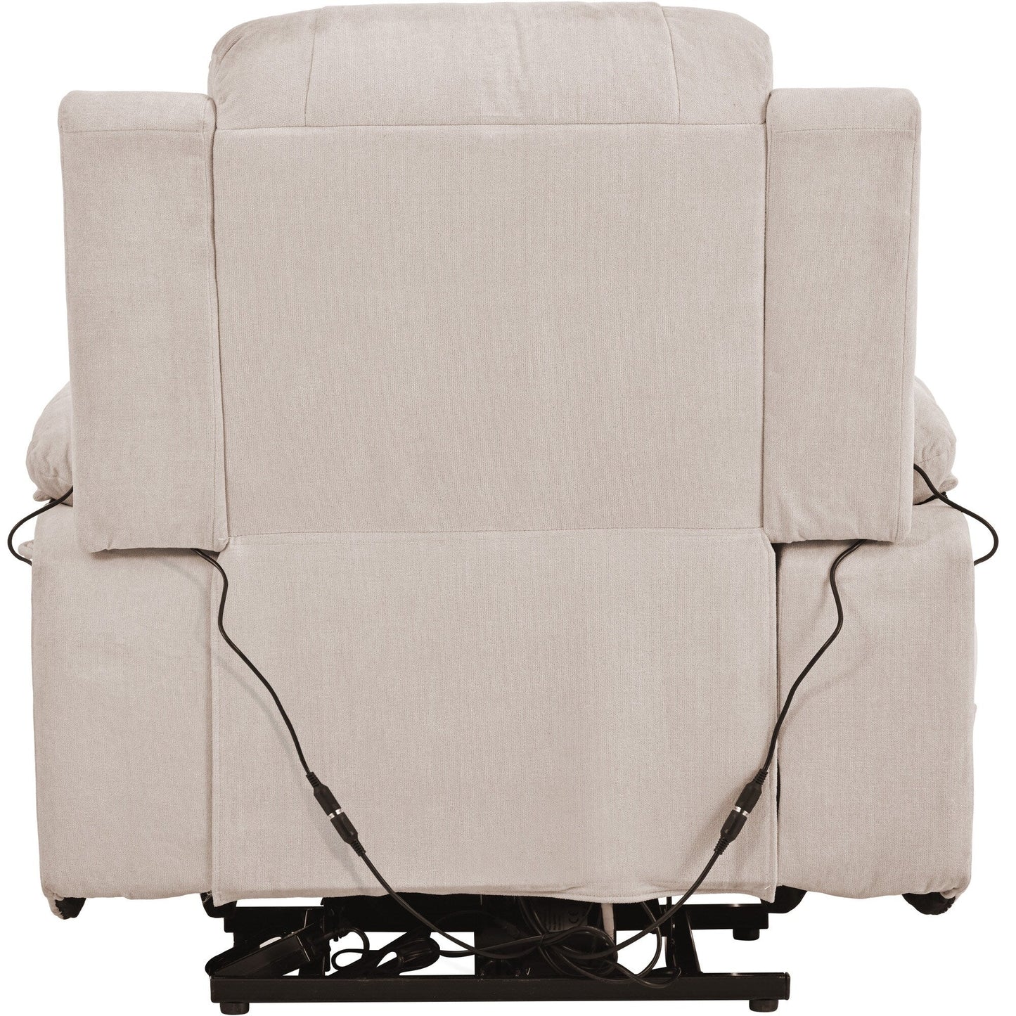 Standard Size Linen Power Lift Recliner Chair with Massage, Heating, and Side Storage Pocket