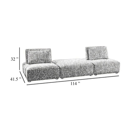 Stavan Modular 2 Seat Sofa, Ottoman Beige Boucle Adjustable Seat Depth