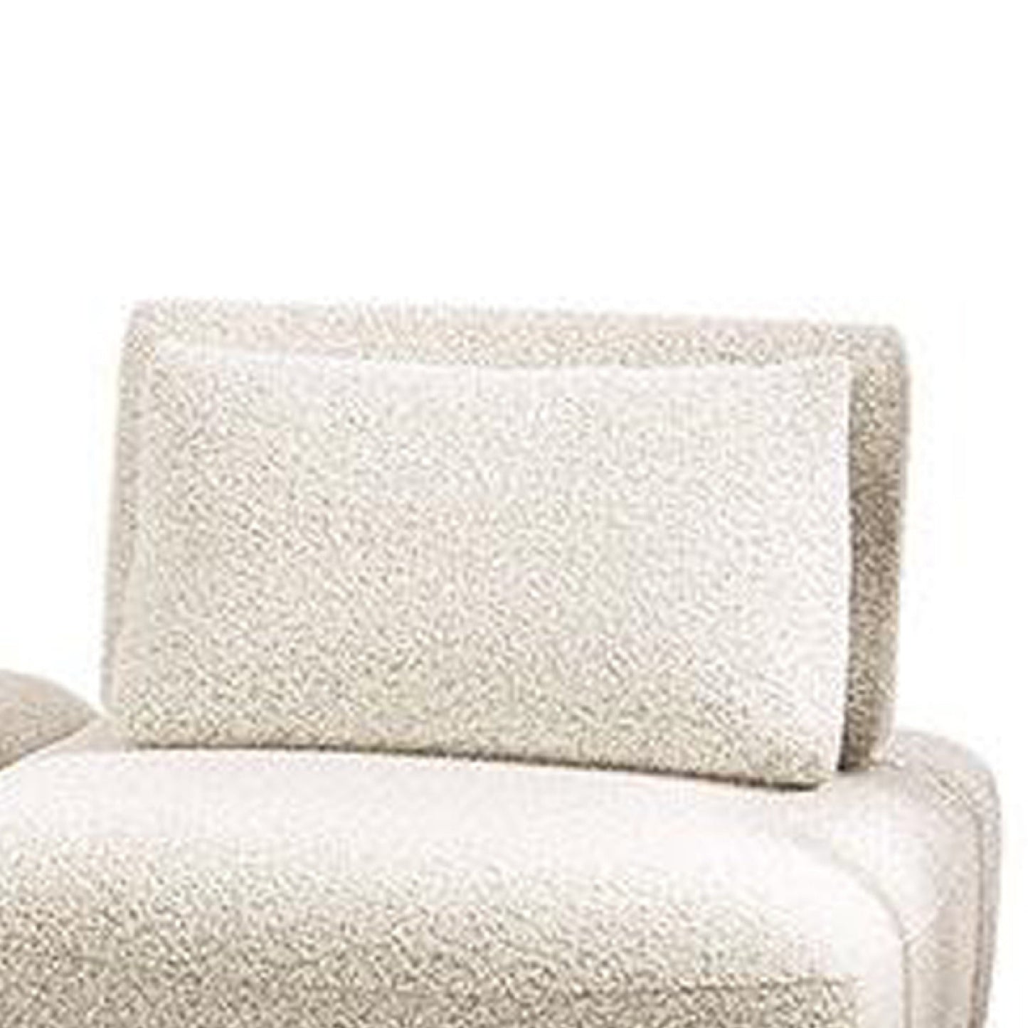 Stavan Modular 2 Seat Sofa, Ottoman Beige Boucle Adjustable Seat Depth