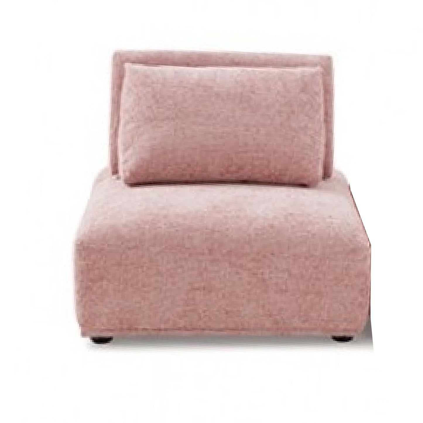 Stavan Modular Curved 3 Seater Sofa, Pink Boucle Adjustable Seat Depth