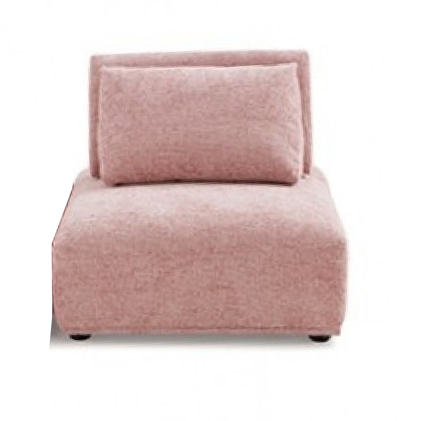 Stavan Modular Curved 3 Seater Sofa, Pink Boucle Adjustable Seat Depth