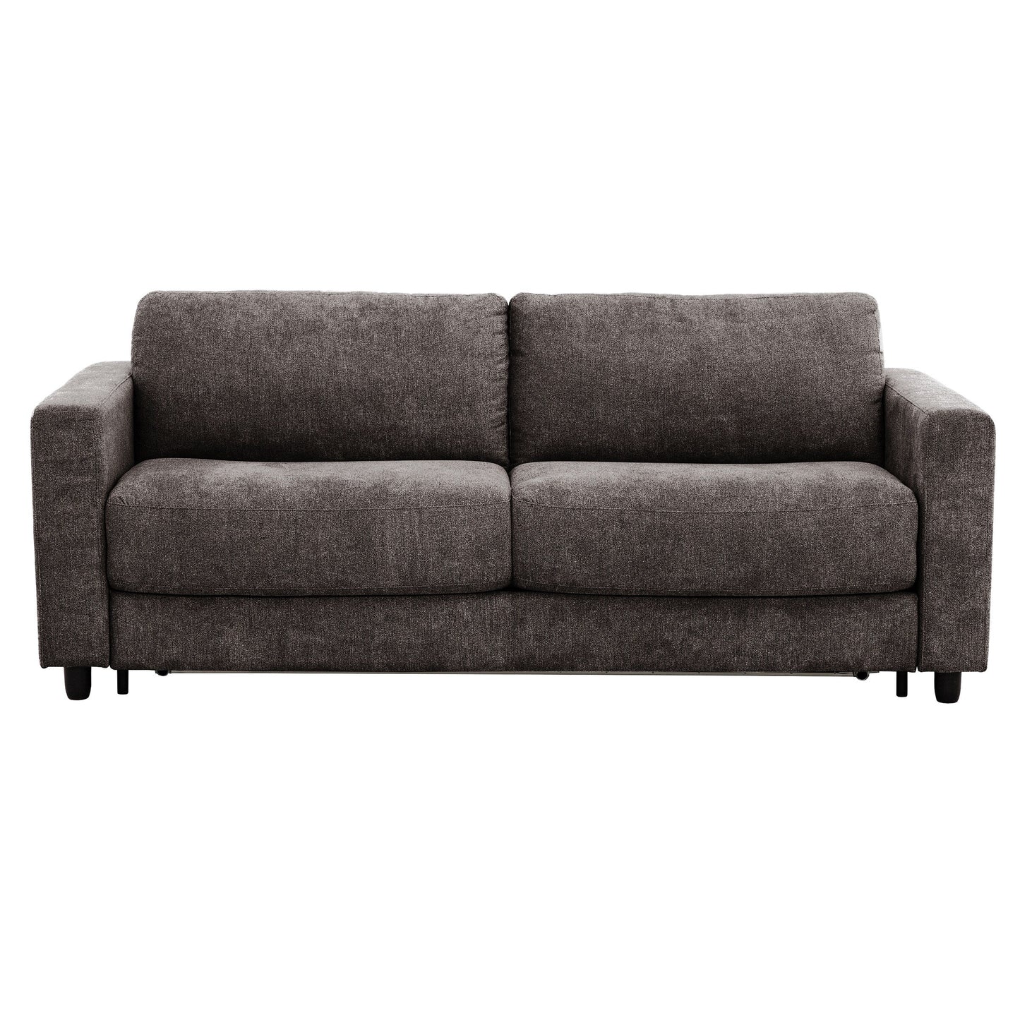 Stearns & FosterÂ® Atillio 80 in.Queen Sofa Bed with Pocket Coil Mattress, Dark Brown