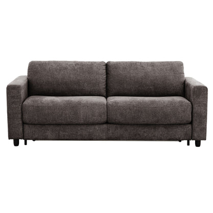Stearns & FosterÂ® Atillio 80 in.Queen Sofa Bed with Pocket Coil Mattress, Dark Brown