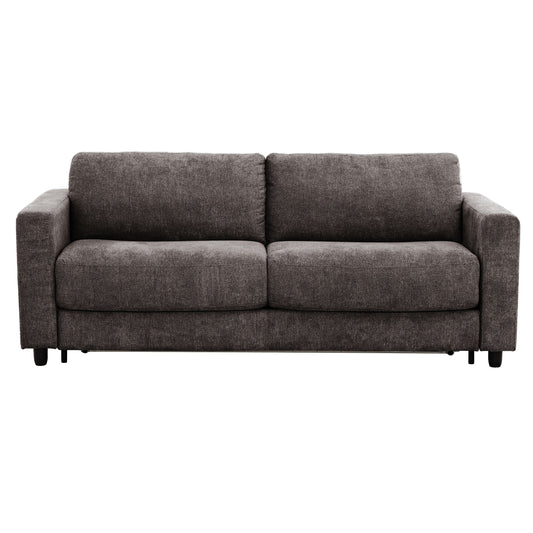 Stearns & FosterÂ® Atillio 80 in.Queen Sofa Bed with Pocket Coil Mattress, Dark Brown
