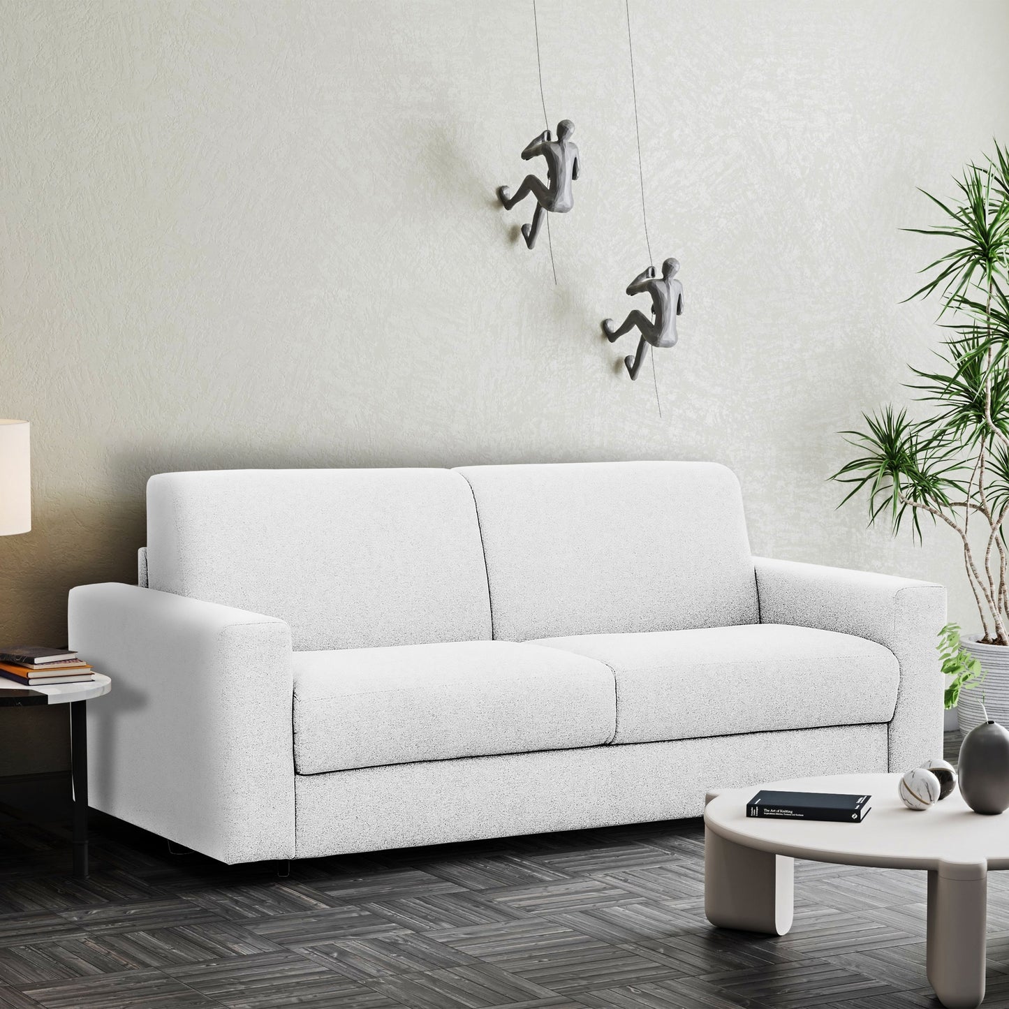 Stearns & FosterÂ® Giotto 78 in. Full Sleeper Sofa with Memory Foam Mattress