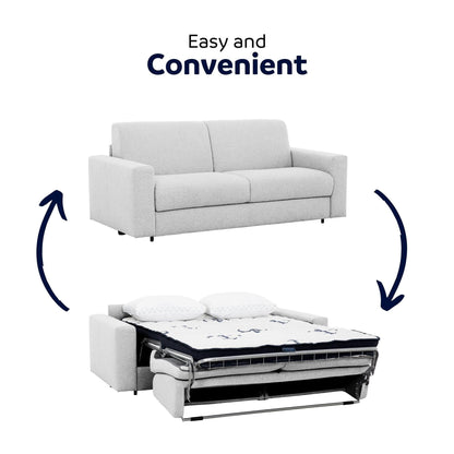Stearns & FosterÂ® Giotto 78 in. Full Sleeper Sofa with Memory Foam Mattress