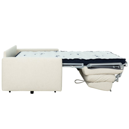 Stearns & FosterÂ® Paolo 82 in. Queen Sleeper Sofa with 5in Memory Foam Mattress