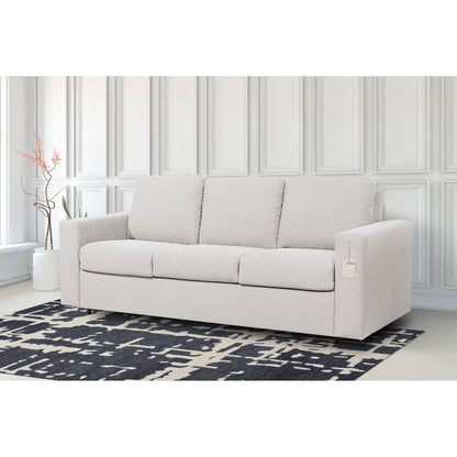 Stearns & FosterÂ® Paolo 82 in. Queen Sleeper Sofa with 5in Memory Foam Mattress