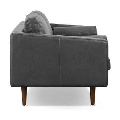 Poly & Bark Napa 72 Apartment Sofa - Full Grain Genuine Italian Leather