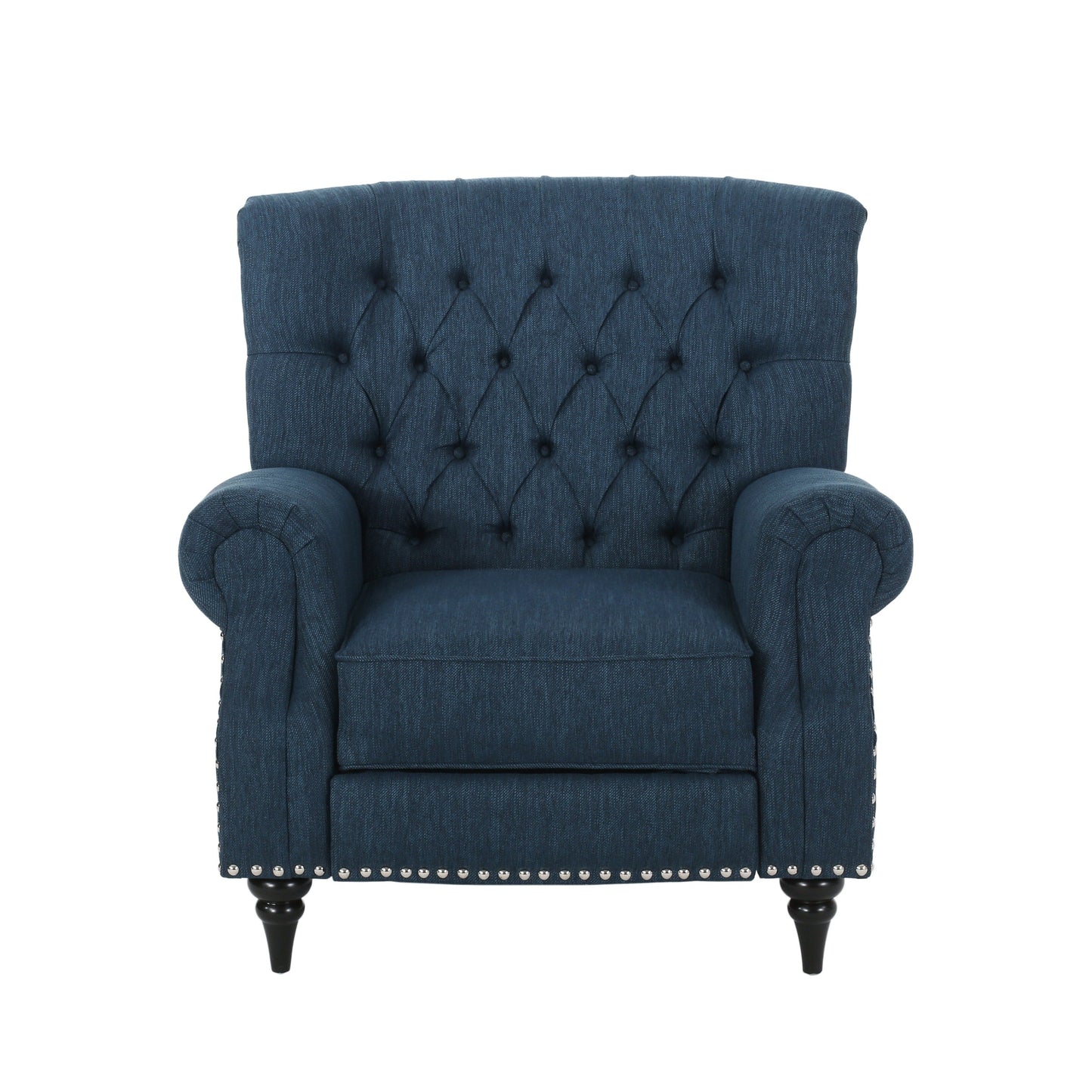 Sunapee Fabric and Rubberwood Recliner with Nailhead Trim by Christopher Knight Home