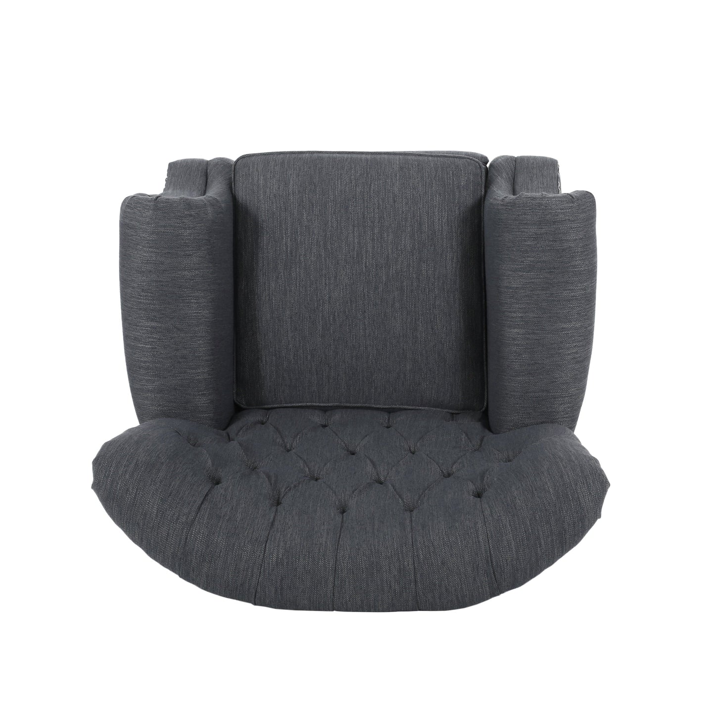 Sunapee Fabric and Rubberwood Recliner with Nailhead Trim by Christopher Knight Home
