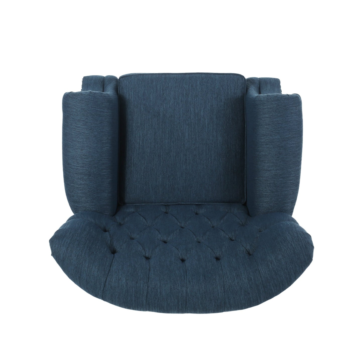 Sunapee Fabric and Rubberwood Recliner with Nailhead Trim by Christopher Knight Home