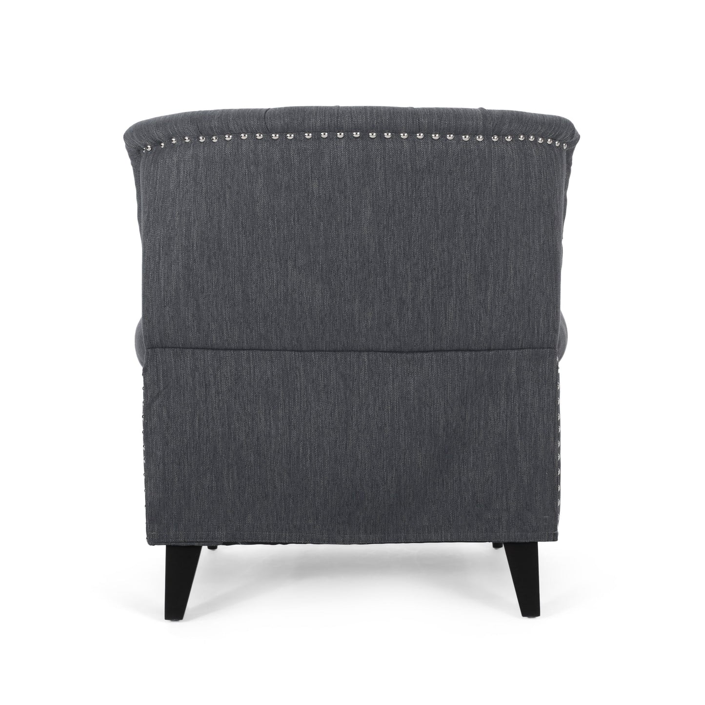 Sunapee Fabric and Rubberwood Recliner with Nailhead Trim by Christopher Knight Home