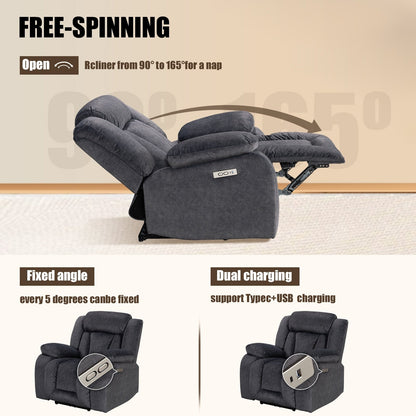 Super Comfortable Standard Size Heating and Massage Recliner Chair
