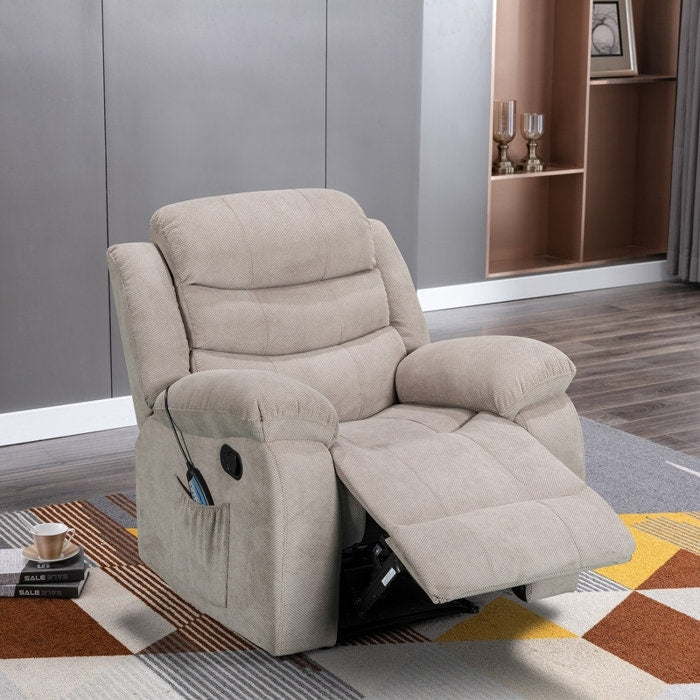 Super Soft Manual Heated and Massage Recliner Chair