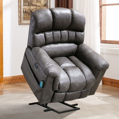 42 Wide Oversize Power Lift Recliner Chair with Massage and Heating