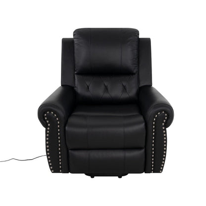 Air Leather Premium Studded Power Lift Recliner Chair with Footrest Reclining Chair with Remote Control