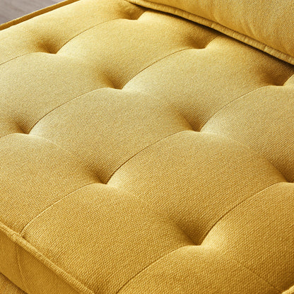 Transformable Linen Sofa Bed - Stylish Ottoman with Removable Backrest for Extra Comfort