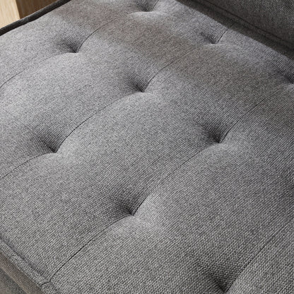 Transformable Linen Sofa Bed - Stylish Ottoman with Removable Backrest for Extra Comfort