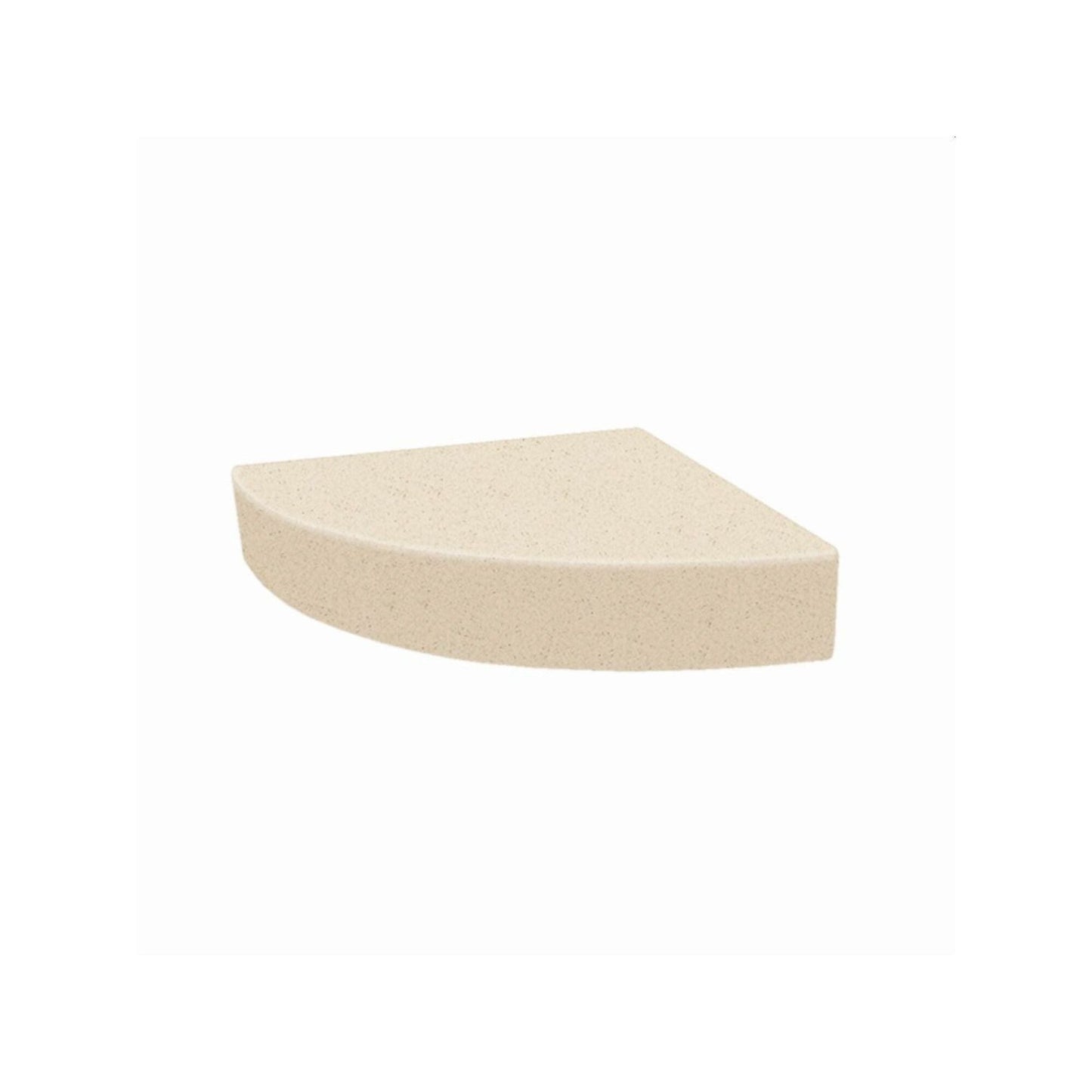 Transolid Studio 14-In X 14-In Solid Surface Wall-Mount Corner Shower Seat - 14.5 x 14.25 x 3