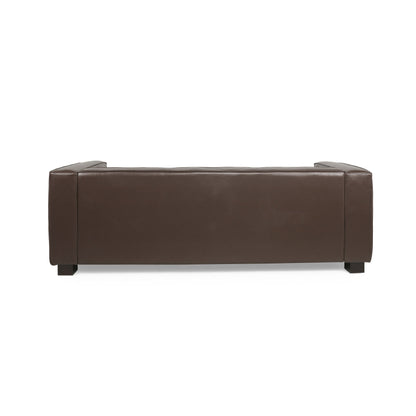 Tuxedo Arms 3-seater Sofa with Birch Wood Legs