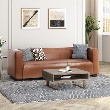 Tuxedo Arms 3-seater Sofa with Birch Wood Legs