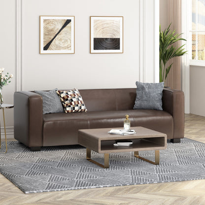 Tuxedo Arms 3-seater Sofa with Birch Wood Legs