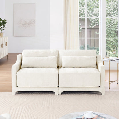 Two seater Chenille Fabric sofa