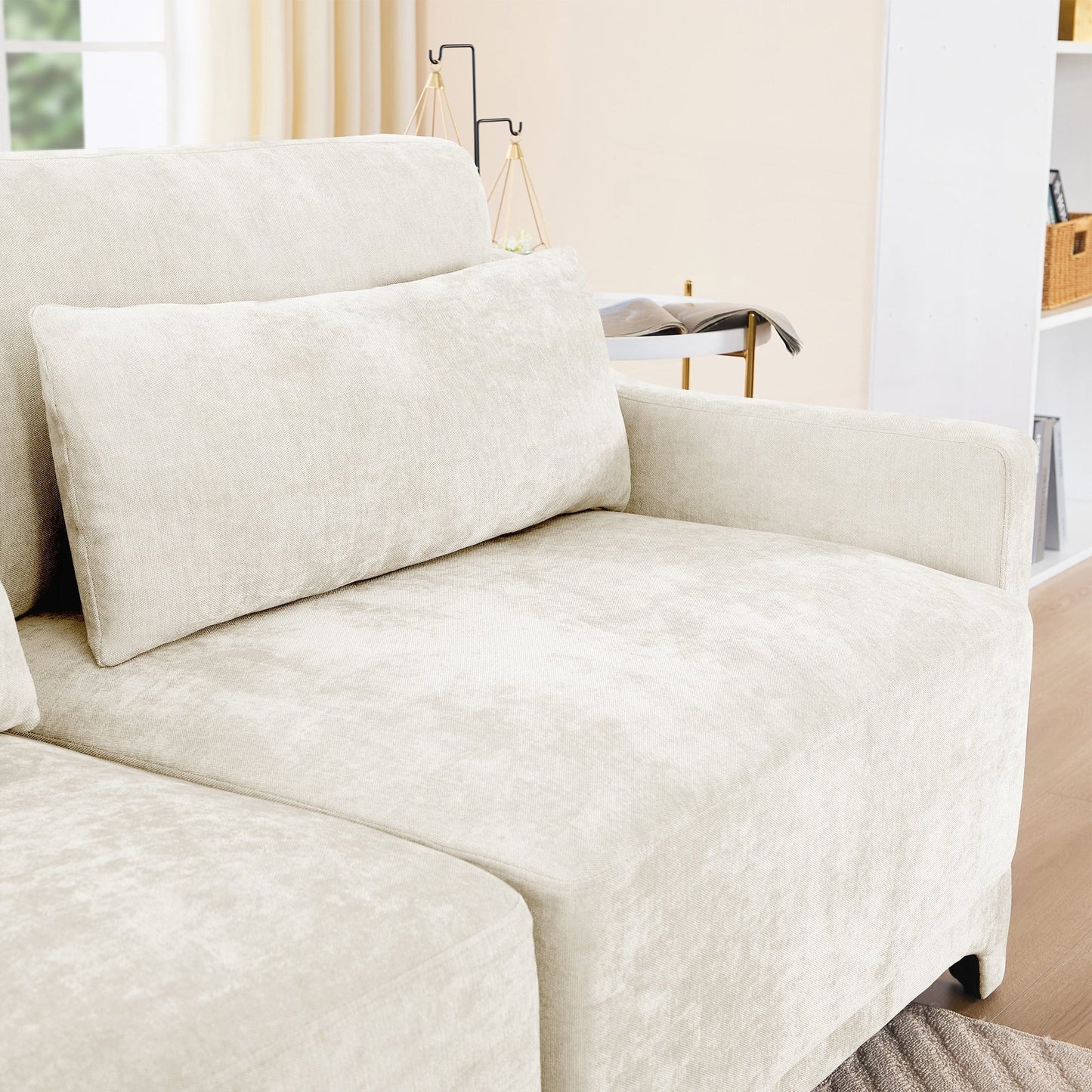 Two seater Chenille Fabric sofa