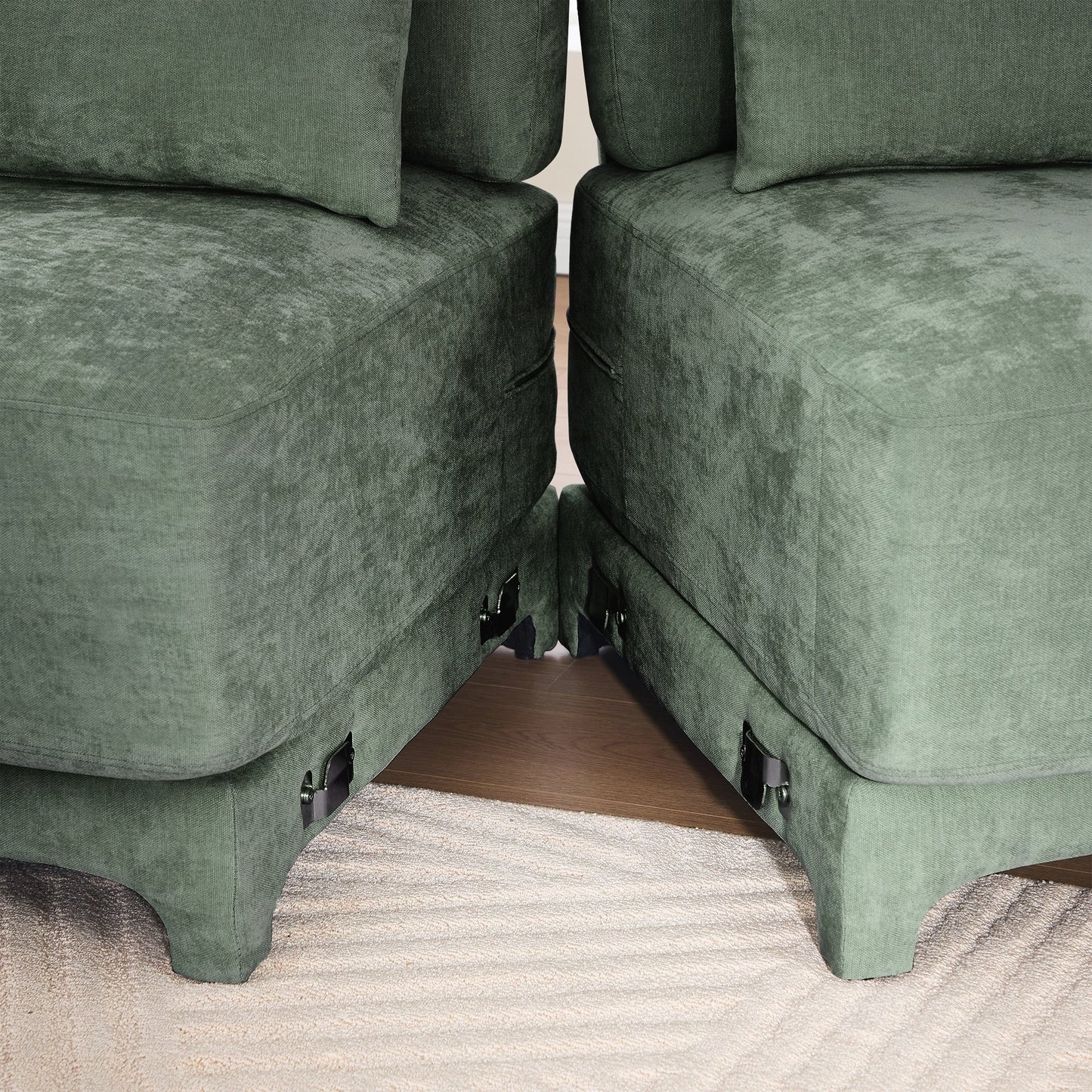 Two seater Chenille Fabric sofa