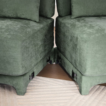 Two seater Chenille Fabric sofa