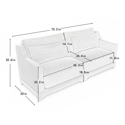 Two seater Chenille Fabric sofa