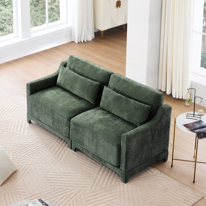 Two seater Chenille Fabric sofa