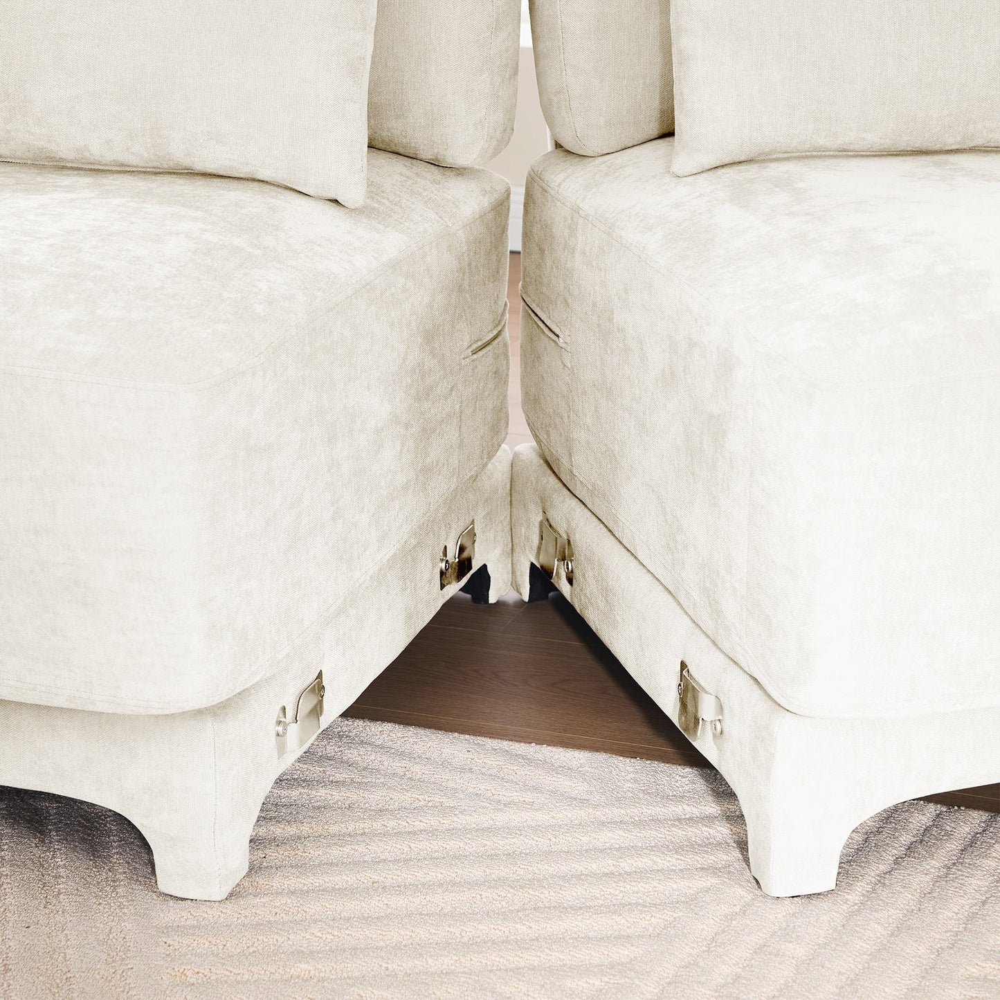 Two seater Chenille Fabric sofa