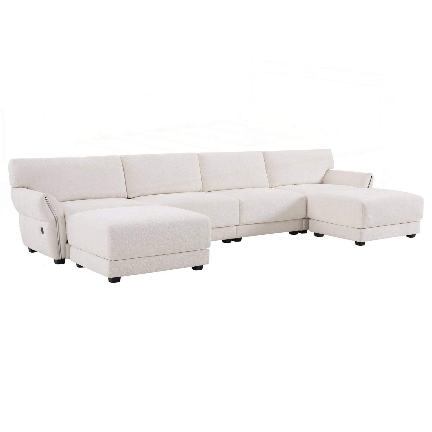 U-Shape with Extra-Wide Seat Cushion