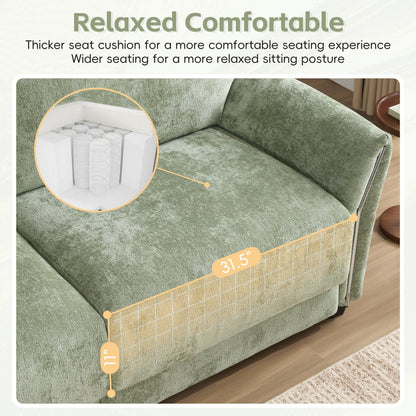 U-Shape with Extra-Wide Seat Cushion