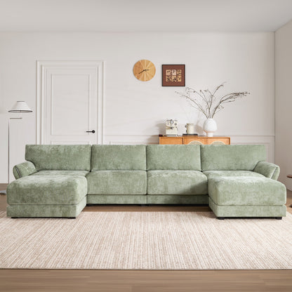 U-Shape with Extra-Wide Seat Cushion