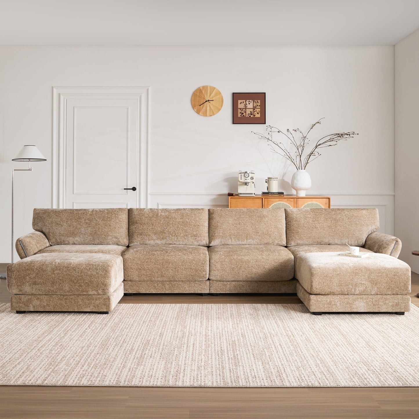 U-Shape with Extra-Wide Seat Cushion
