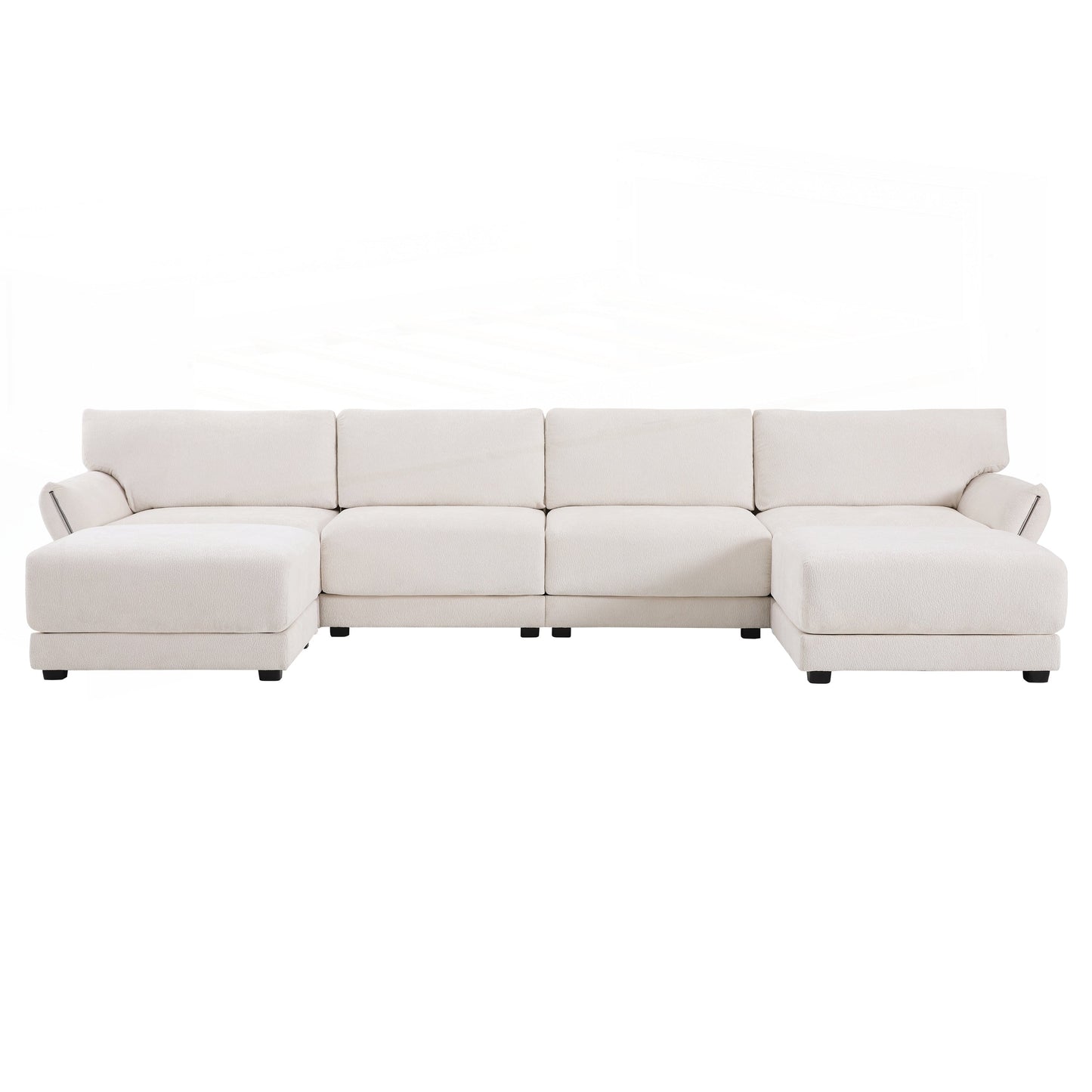 U-Shape with Extra-Wide Seat Cushion