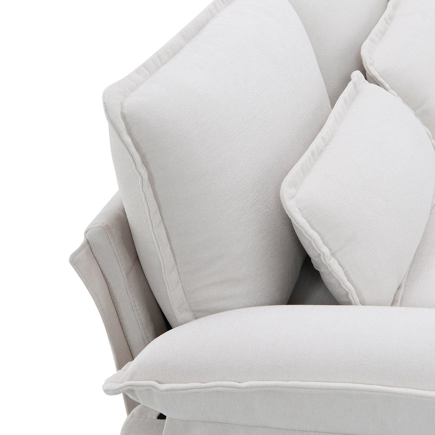 U-Shaped Sectional Sofa With Waist Pillows,6-Seat Upholstered Symmetrical Sofa,Sleeper Sofa Couch With Chaise Lounge
