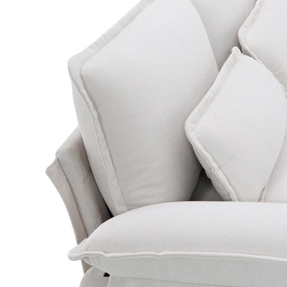 U-Shaped Sectional Sofa With Waist Pillows,6-Seat Upholstered Symmetrical Sofa,Sleeper Sofa Couch With Chaise Lounge