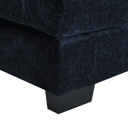 U-Shaped Sectional Sofa With Waist Pillows,6-Seat Upholstered Symmetrical Sofa,Sleeper Sofa Couch With Chaise Lounge