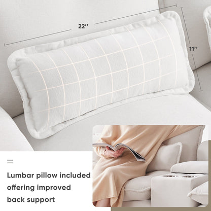 U-Shaped Sofa With Console,Cupholders And Usb Ports,Upholstered Symmetrical Indoor Furniture,Sleeper Couch Set With Chaise