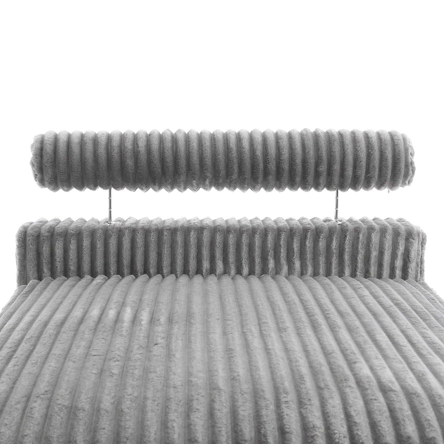 UIXE Upholstered Plush Velvet L Shaped Couch Modular Sofa