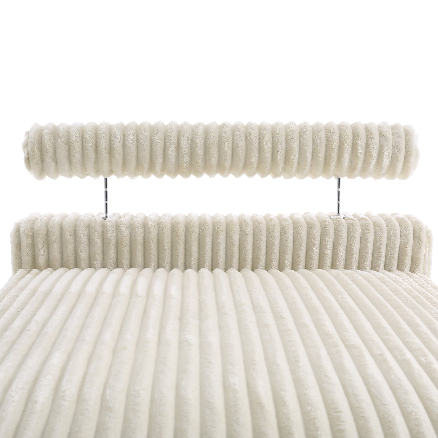 UIXE Upholstered Plush Velvet L Shaped Couch Modular Sofa