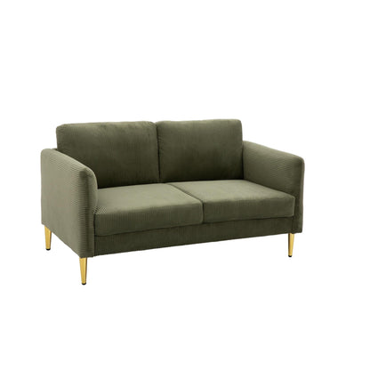 US PRIDE FURNITURE 60.63 W Mid-Century Corduroy Fabric Loveseat