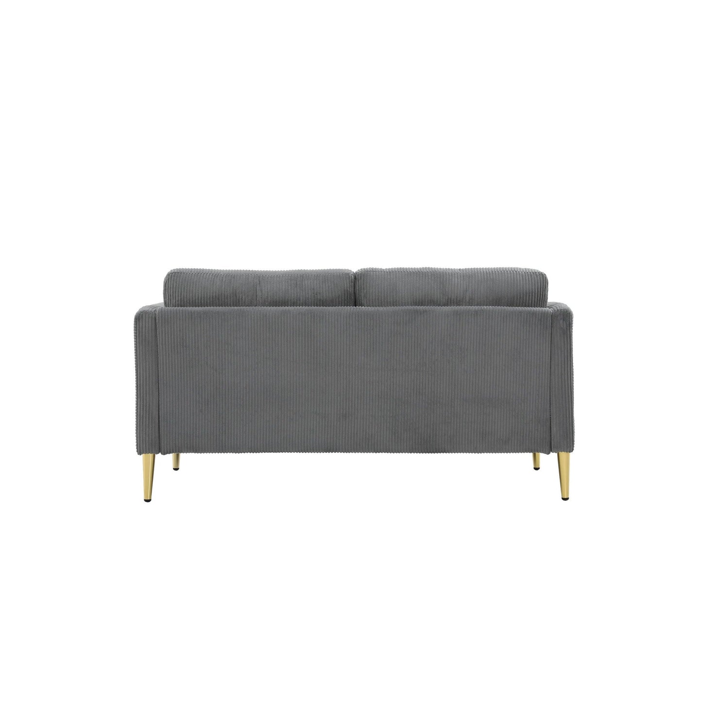 US PRIDE FURNITURE 60.63 W Mid-Century Corduroy Fabric Loveseat