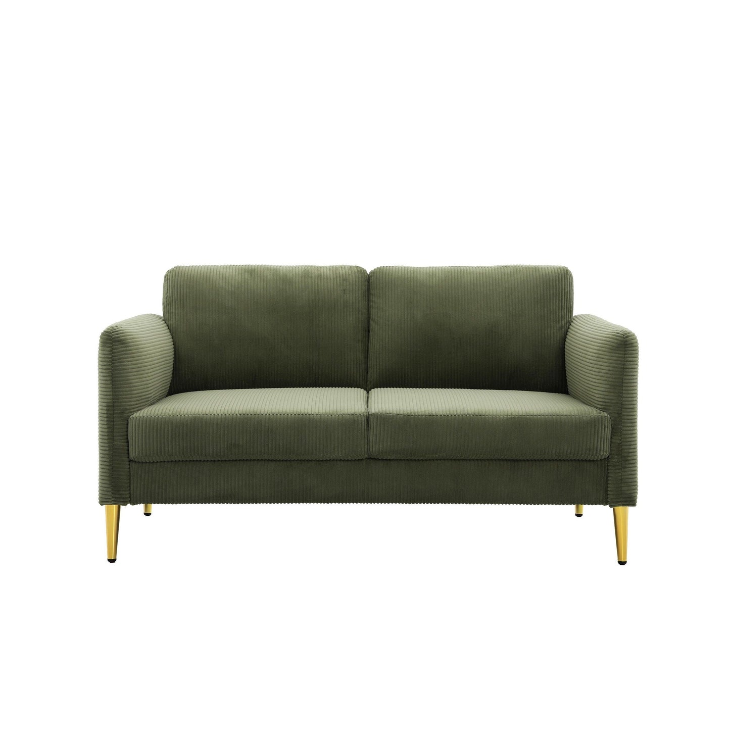 US PRIDE FURNITURE 60.63 W Mid-Century Corduroy Fabric Loveseat
