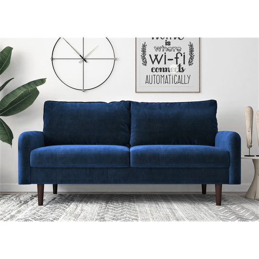 US Pride Furnitirue 70''W Tapered-Leg Velvet Sofa