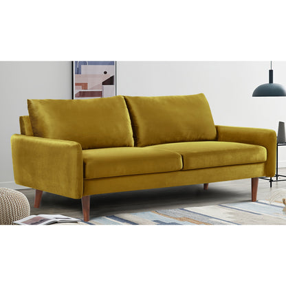 US Pride Furnitirue 70''W Tapered-Leg Velvet Sofa
